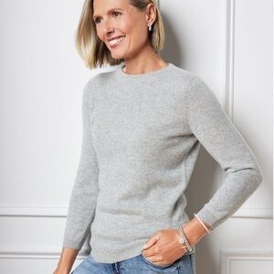 NWT TALBOTS AUDREY CASHMERE SWEATER - METALLIC